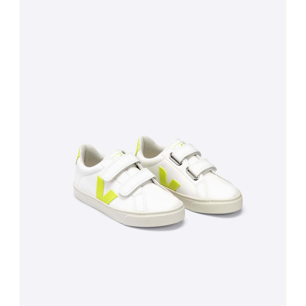 Αθλητικά Παπούτσια παιδικα Veja ESPLAR CHROMEFREE White/Yellow | GR 826LIS